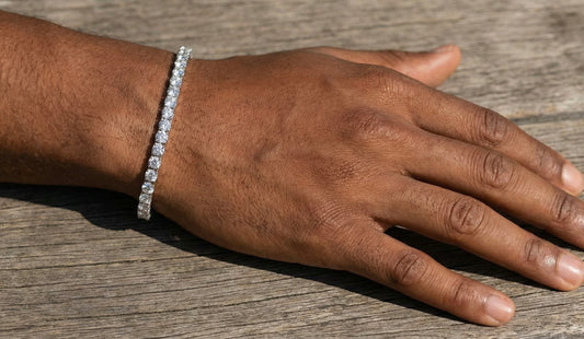 4MM Moissanite Diamond Tennis Bracelet