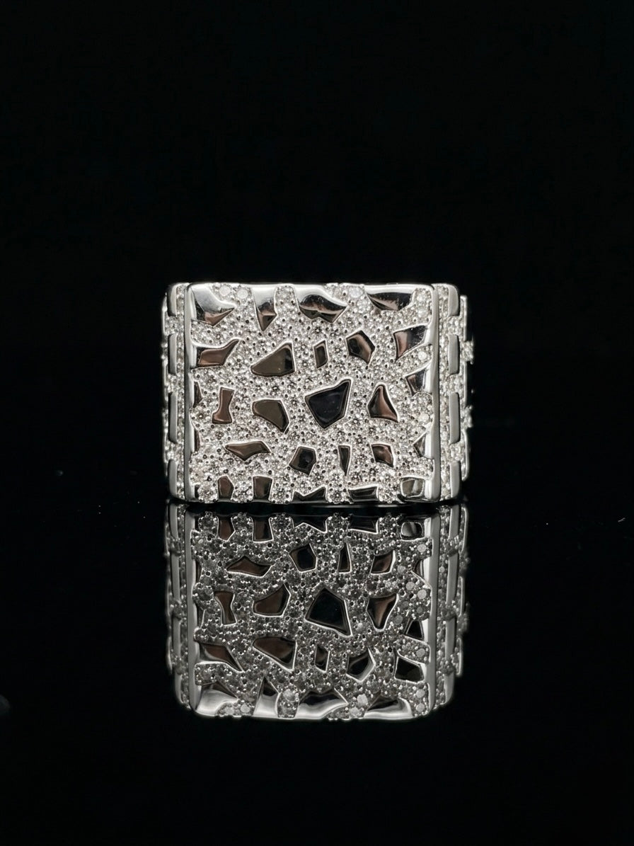 Moissanite Nugget Ring