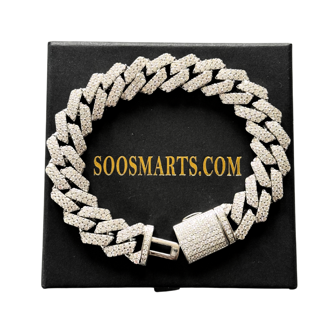 925 Sterling Silver on sale cuban Bracelet