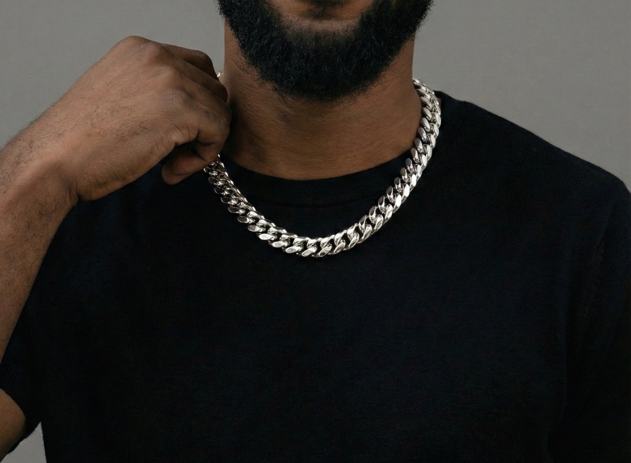 16MM Miami Cuban Chain In 18K White Gold