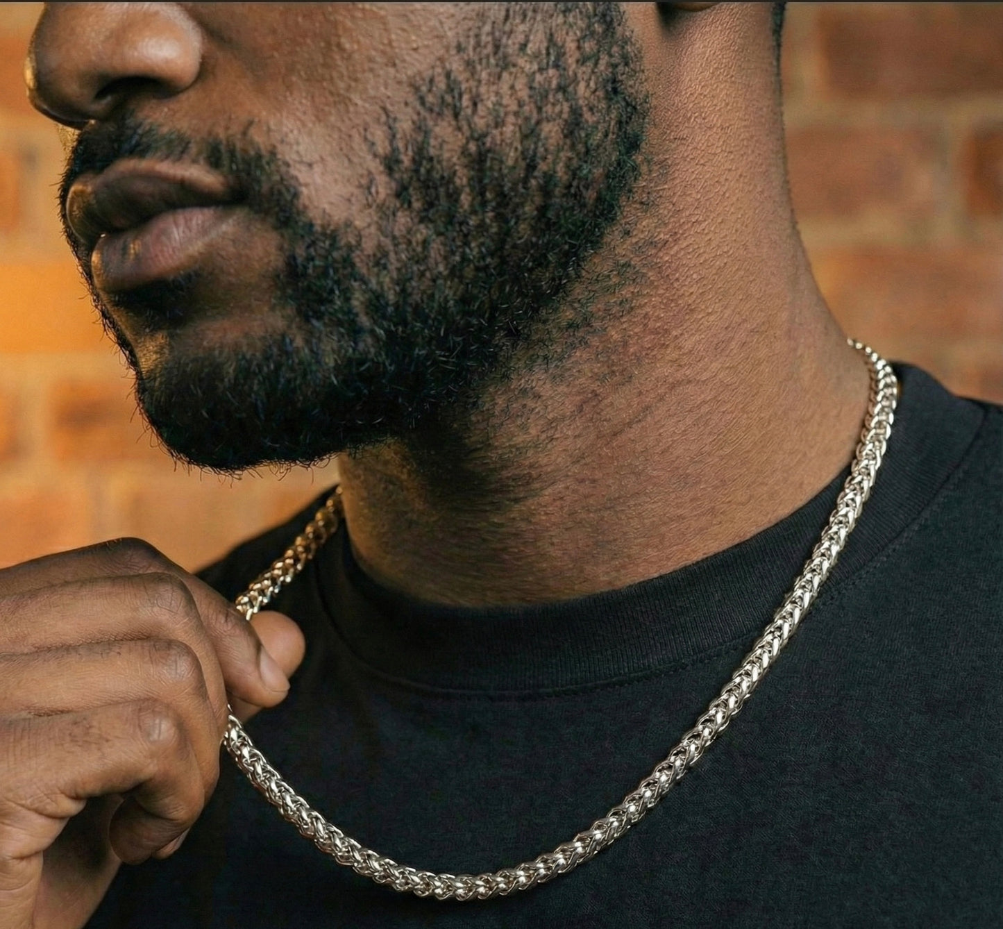 6MM Franco Chain In 18K White Gold