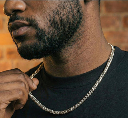 6MM Franco Chain In 18K White Gold