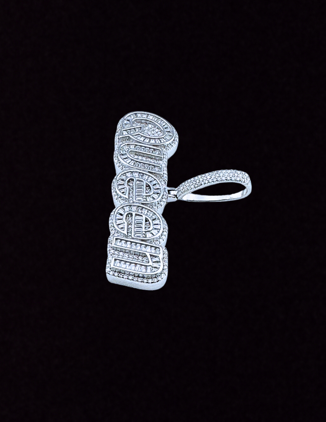 Moissanite in 925 Sterling Silver Queen Pendant