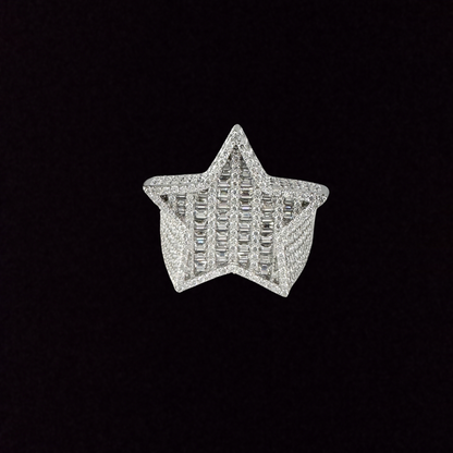 Baguette Star Moissanite Ring