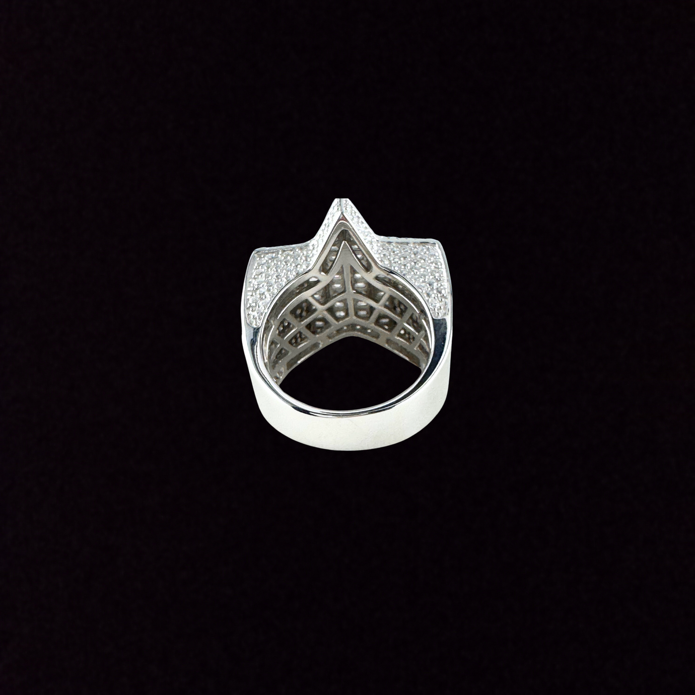 Moissanite in 925 Sterling Silver Star Ring