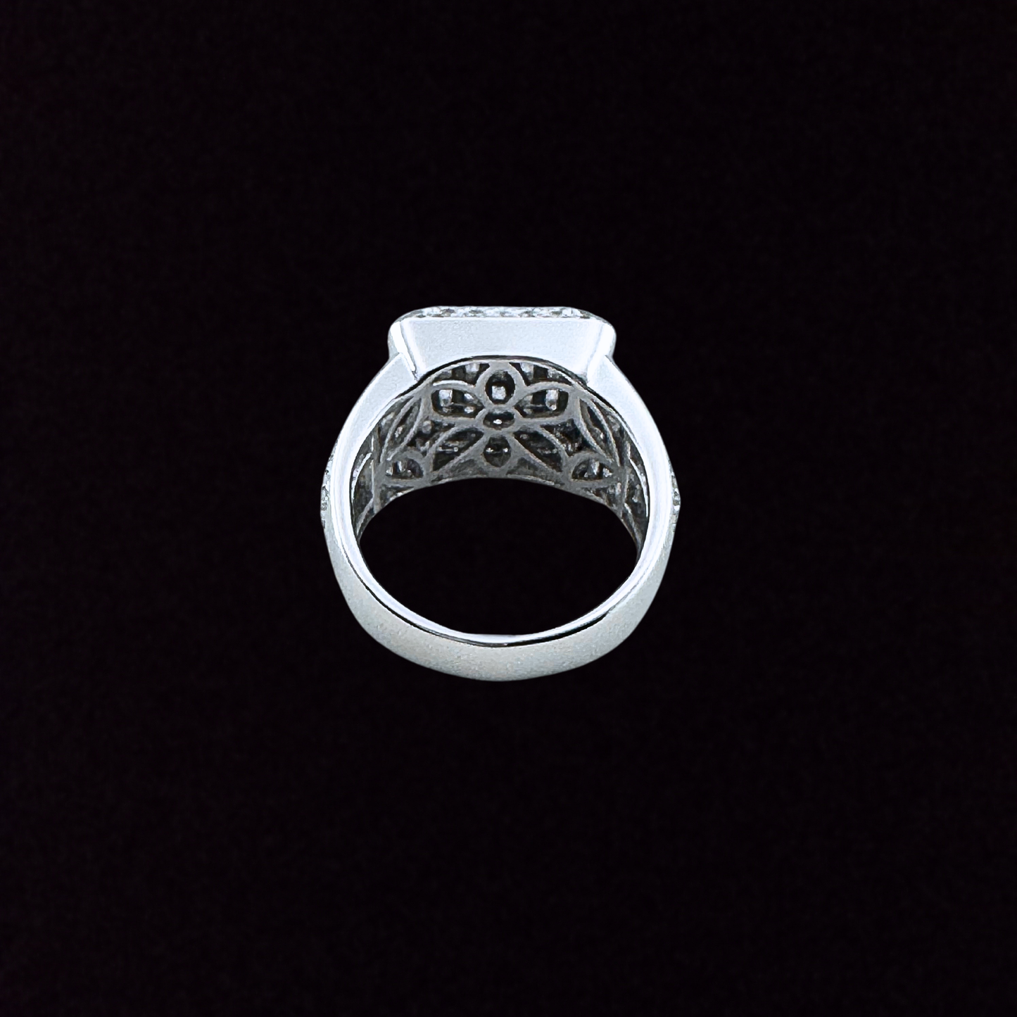 Square Championship Moissanite Ring