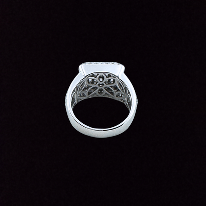 Square Championship Moissanite Ring