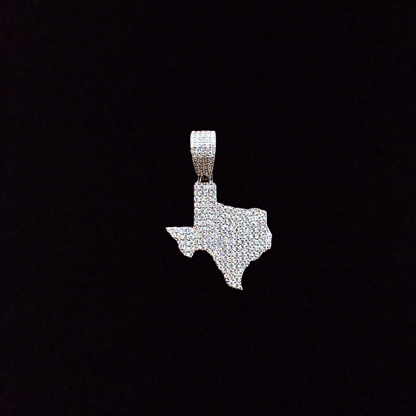 Moissanite in 925 Sterling Silver Texas Pendant