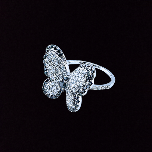 Butterfly Moissanite Ring