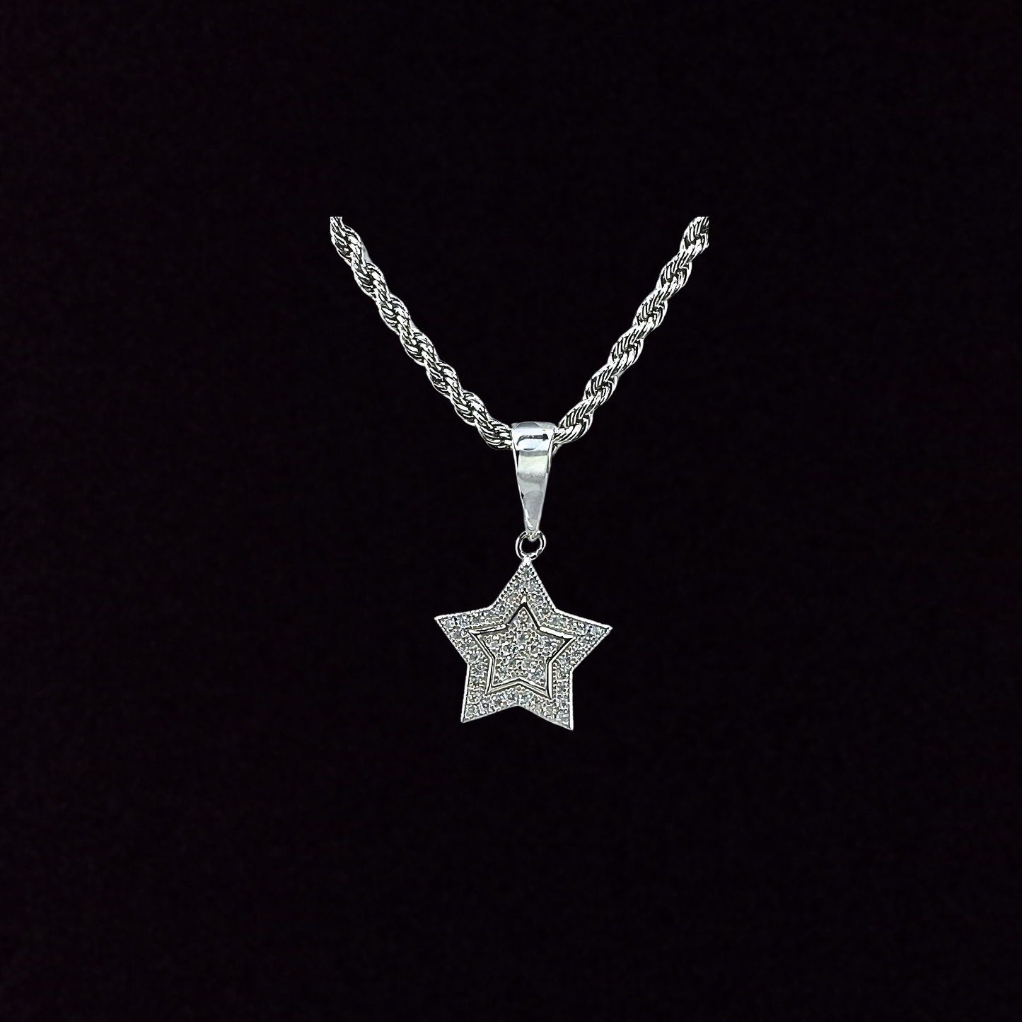 Small Star Moissanite Pendant