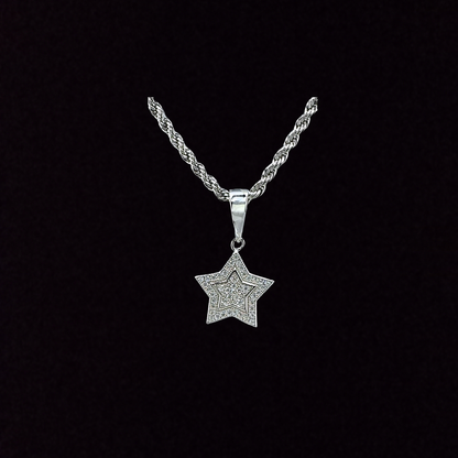 Small Star Moissanite Pendant