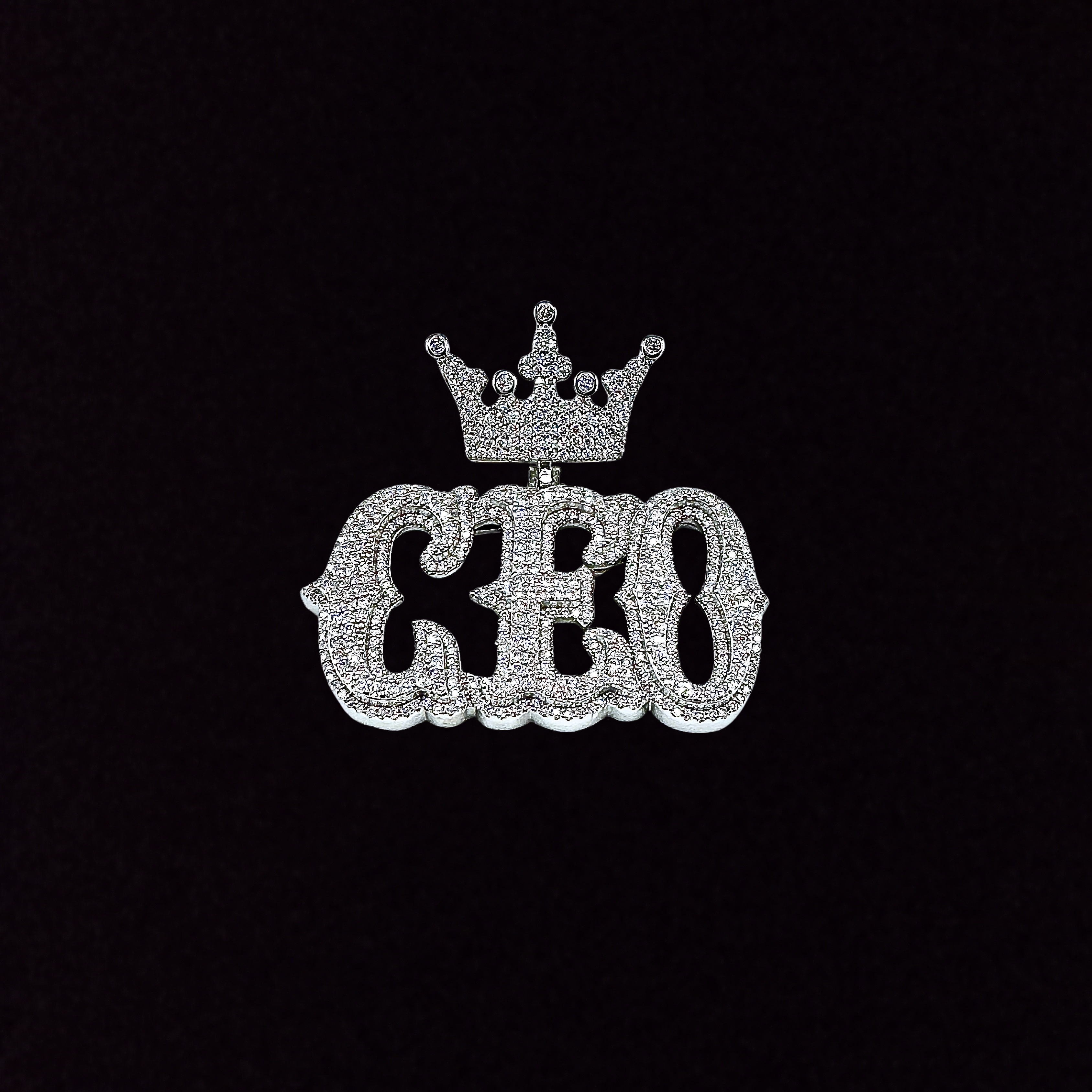 Moissanite in 925 Sterling Silver CEO Pendant