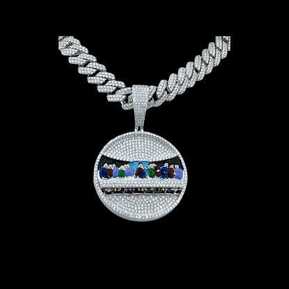 Moissanite Colored Last Supper Pendant