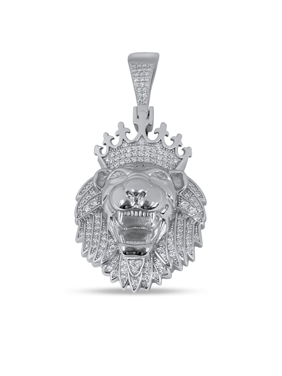 King Lion Moissanite Pendant