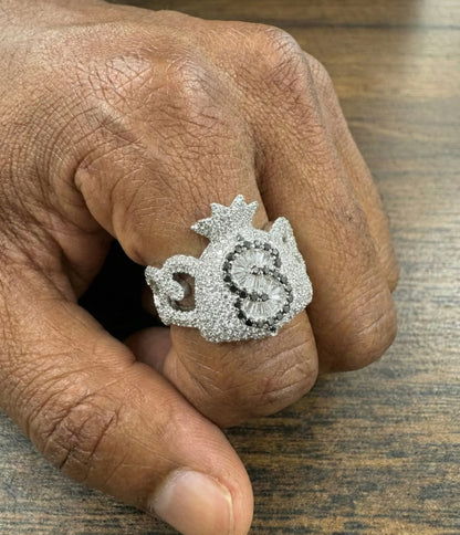 Money Bag Cuban Moissanite Ring