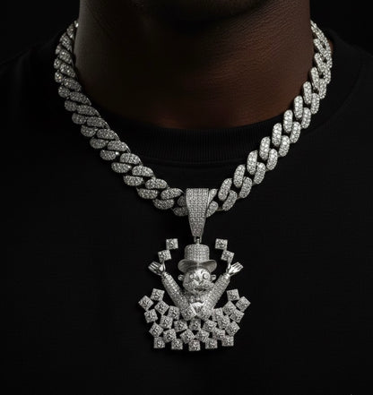 Moissanite Lucky Money Man Pendant