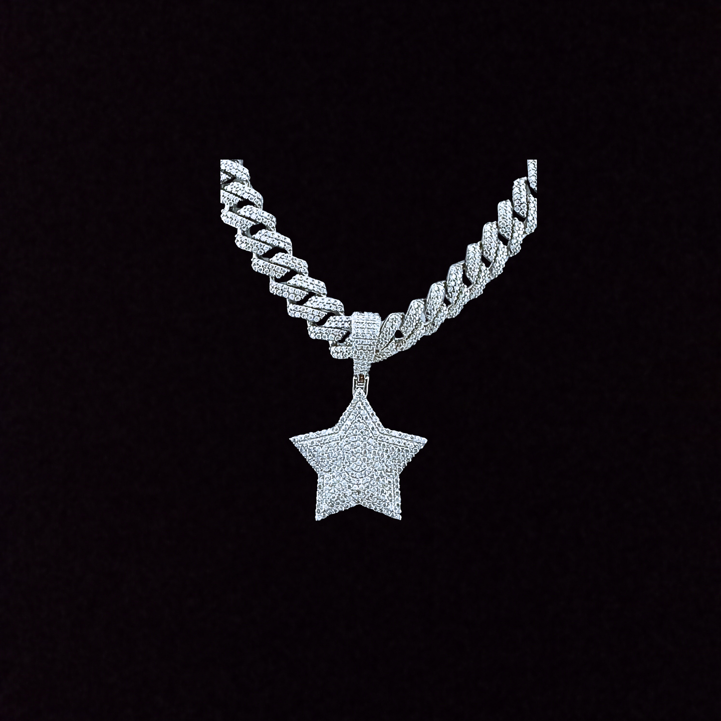 Stacked 5 Point Star Pendant