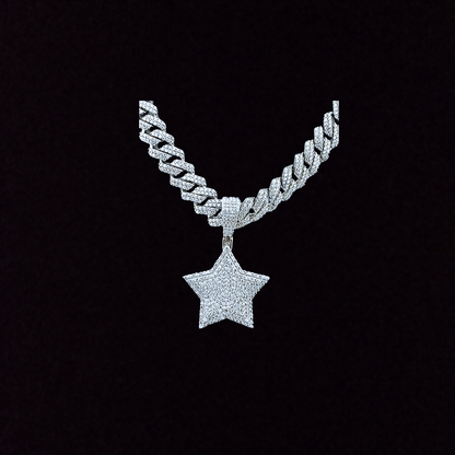 Stacked 5 Point Star Pendant