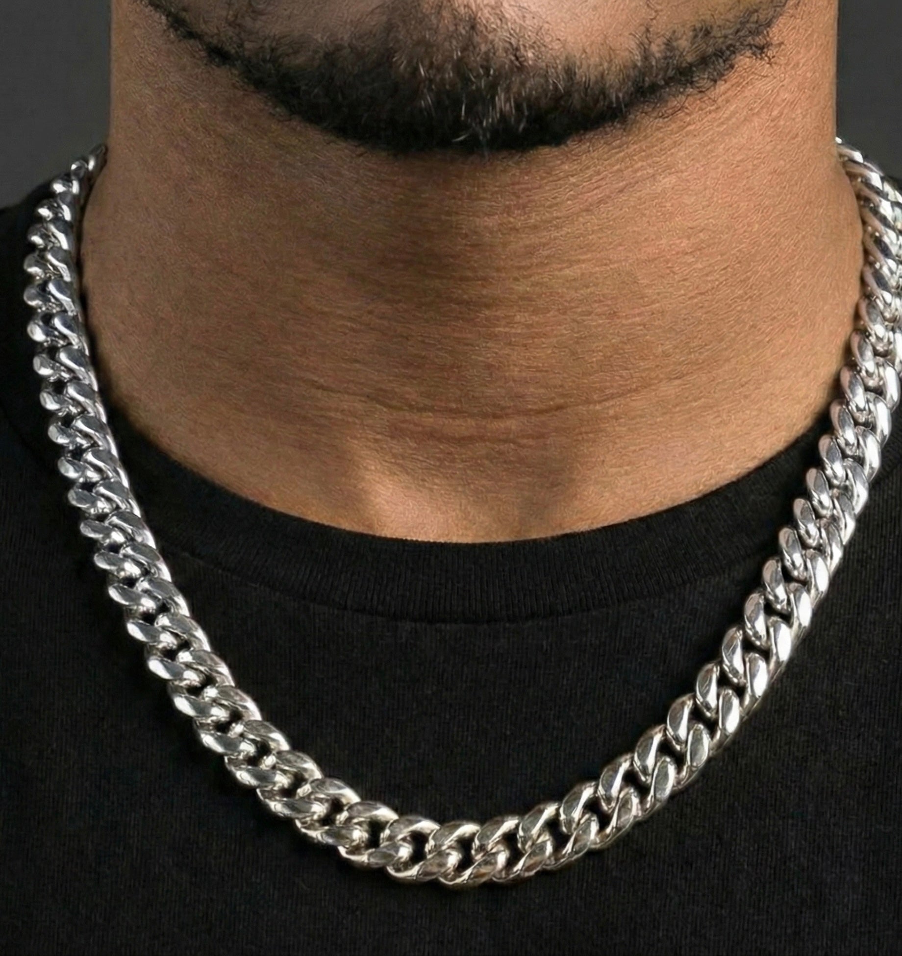 14MM Miami Cuban Chain In 18K white Gold