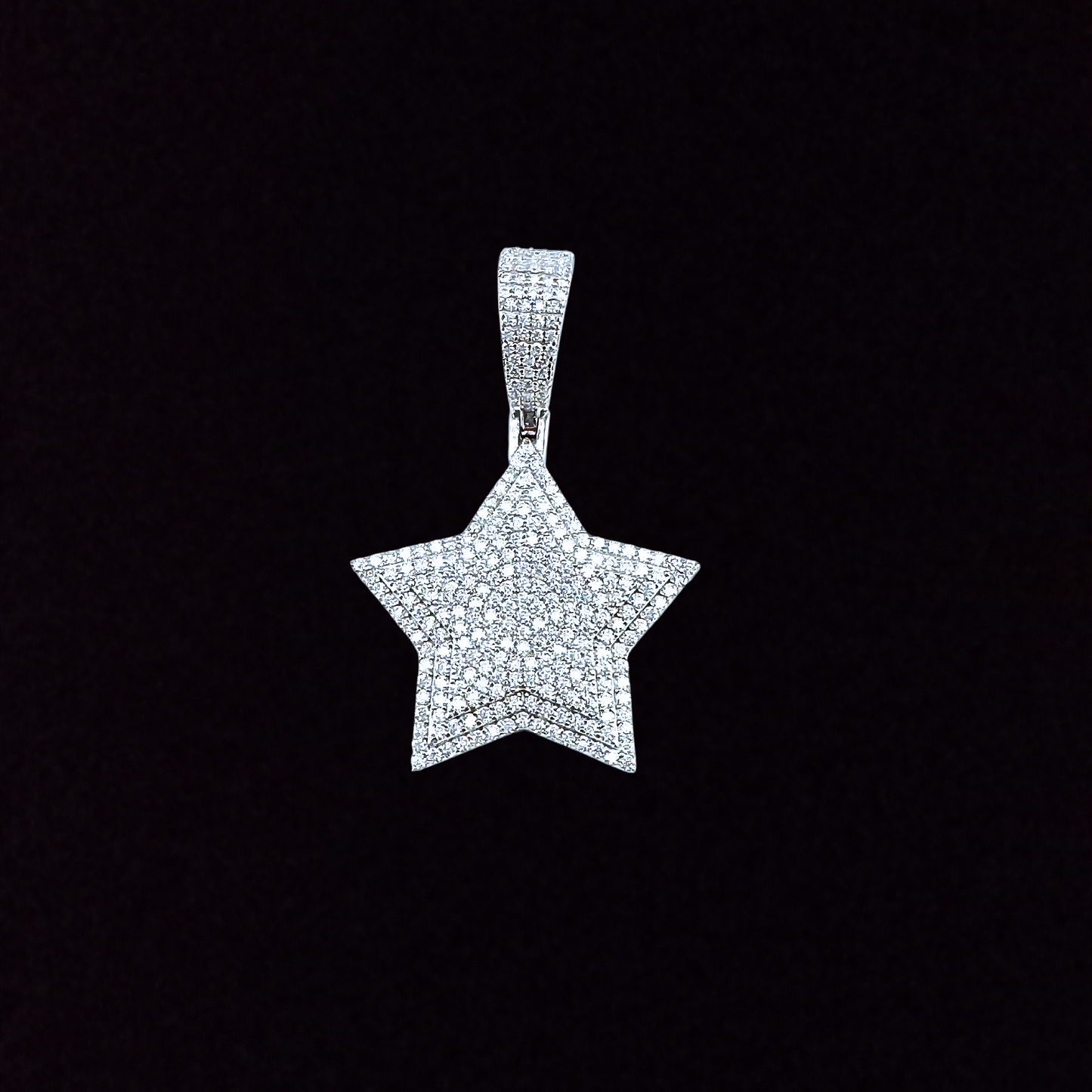 Stacked 5 Point Star Pendant