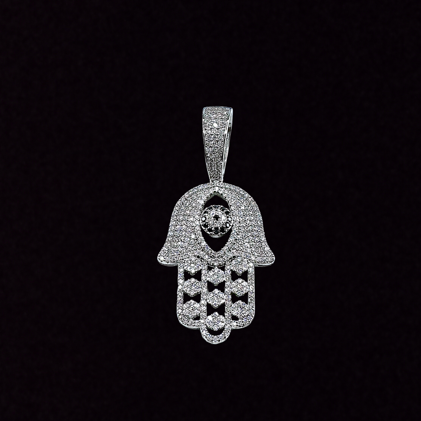 Open Hamsa/Fatima Hand Pendant