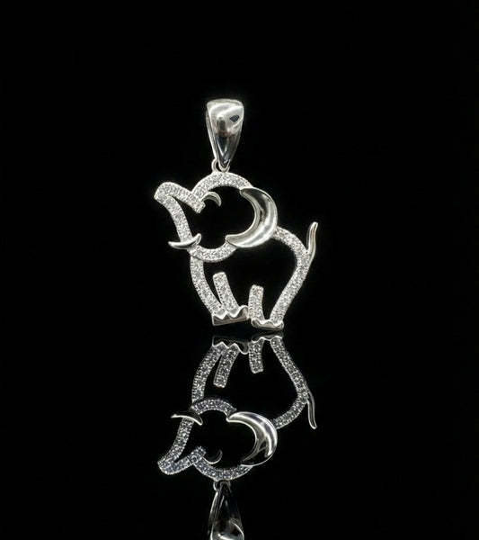 Elephant Moissanite pendants