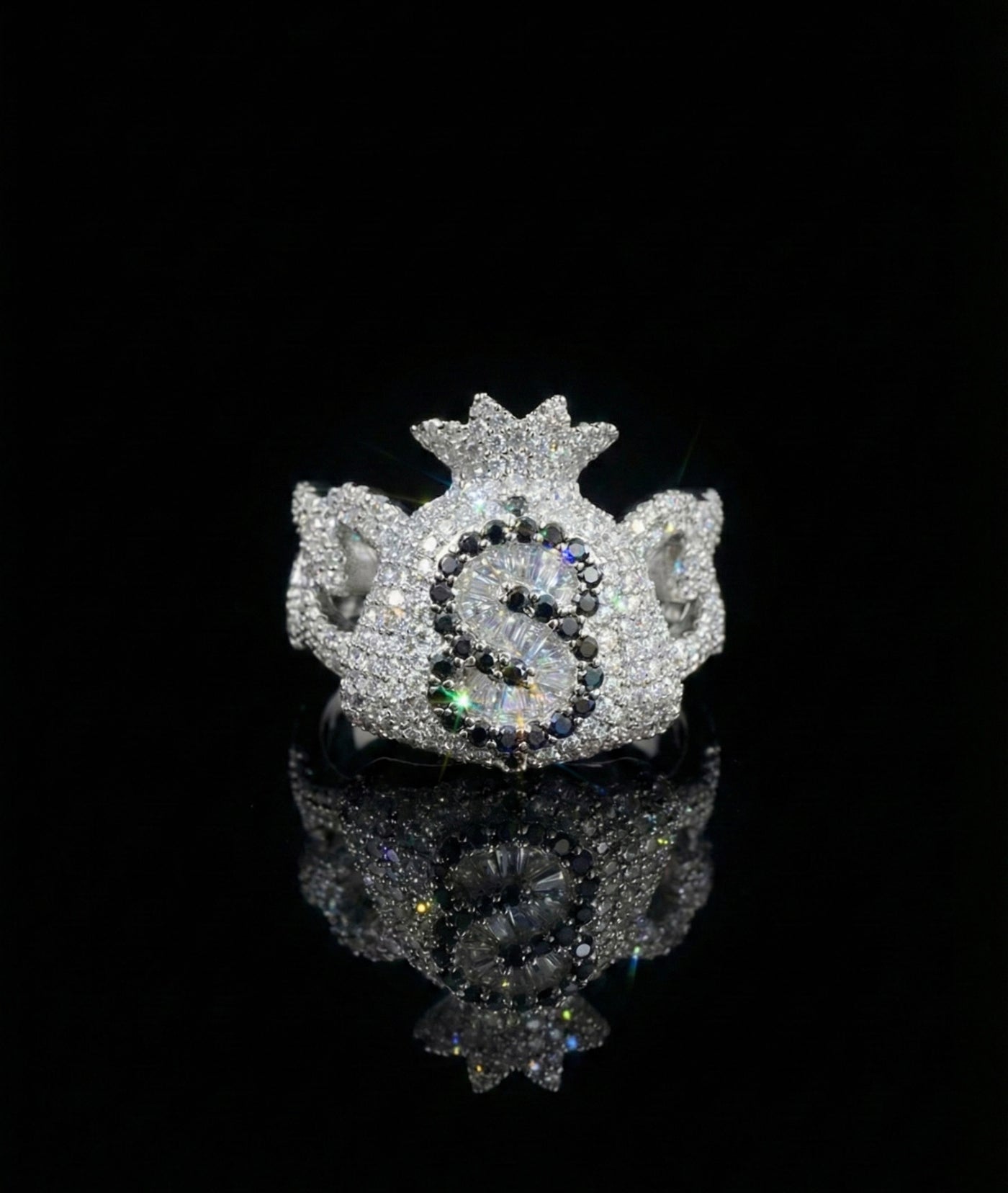 Money Bag Cuban Moissanite Ring