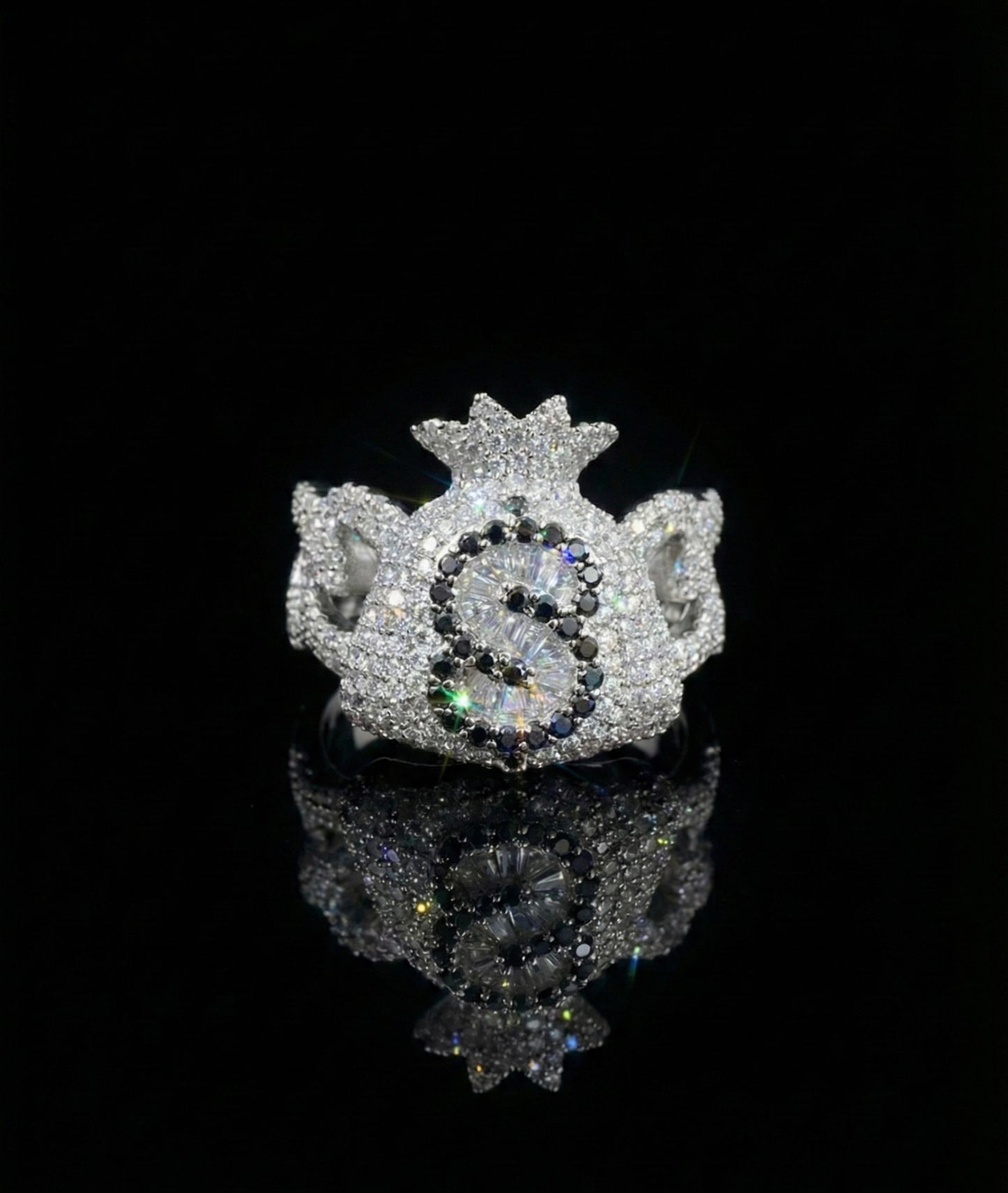 Money Bag Cuban Moissanite Ring