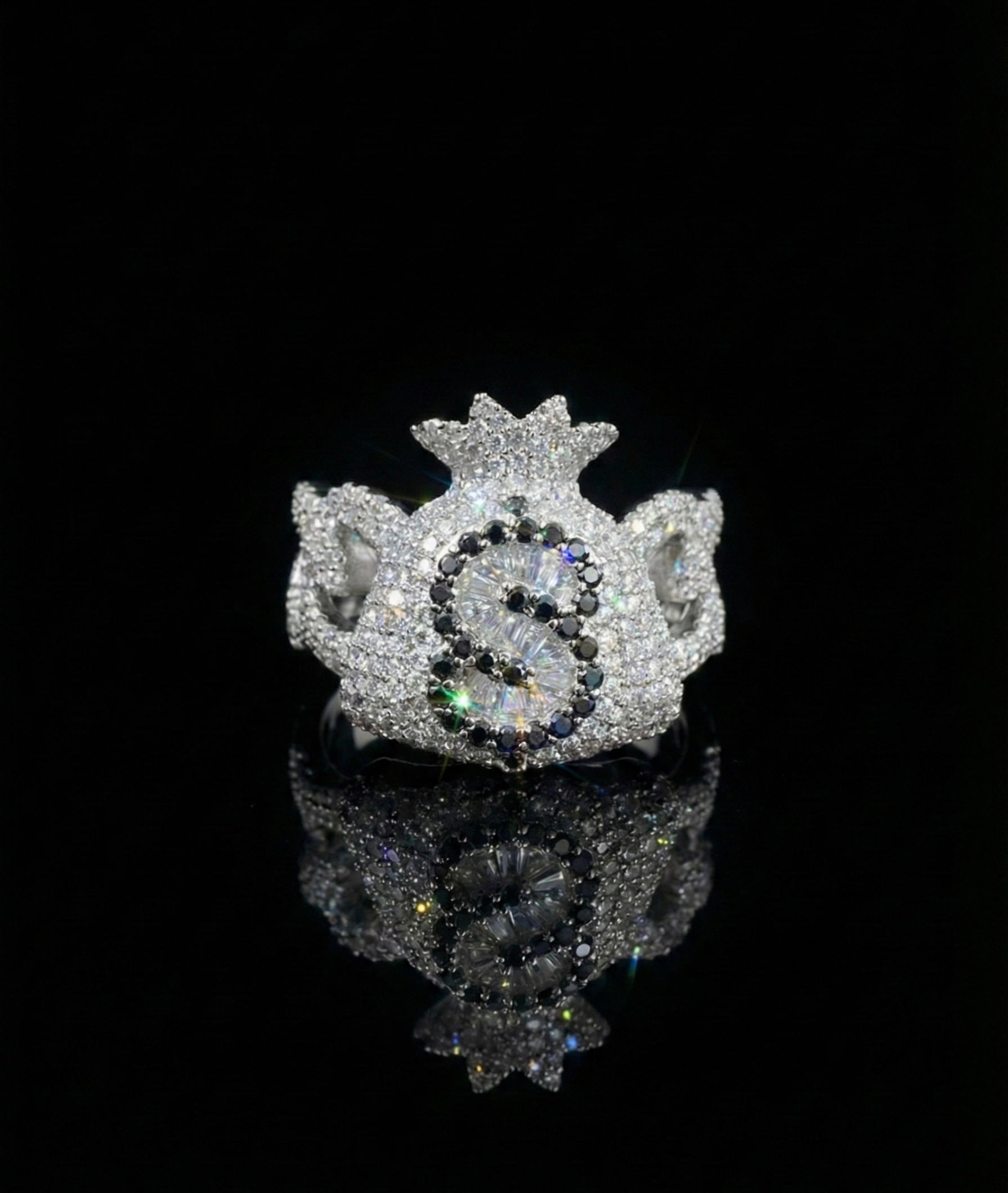 Money Bag Cuban Moissanite Ring