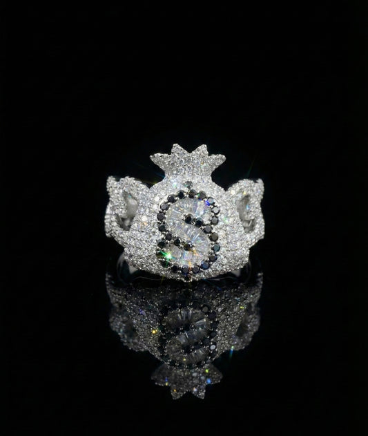 Money Bag Cuban Moissanite Ring