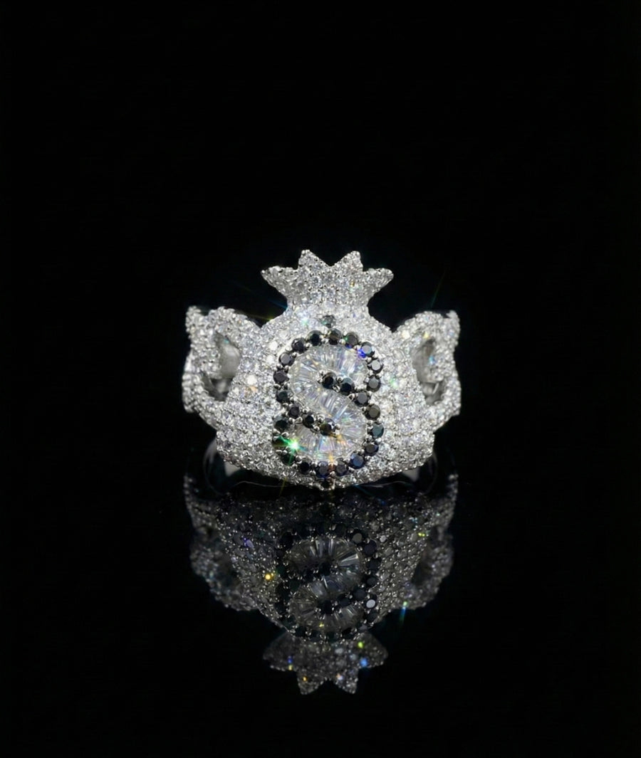 Money Bag Cuban Moissanite Ring