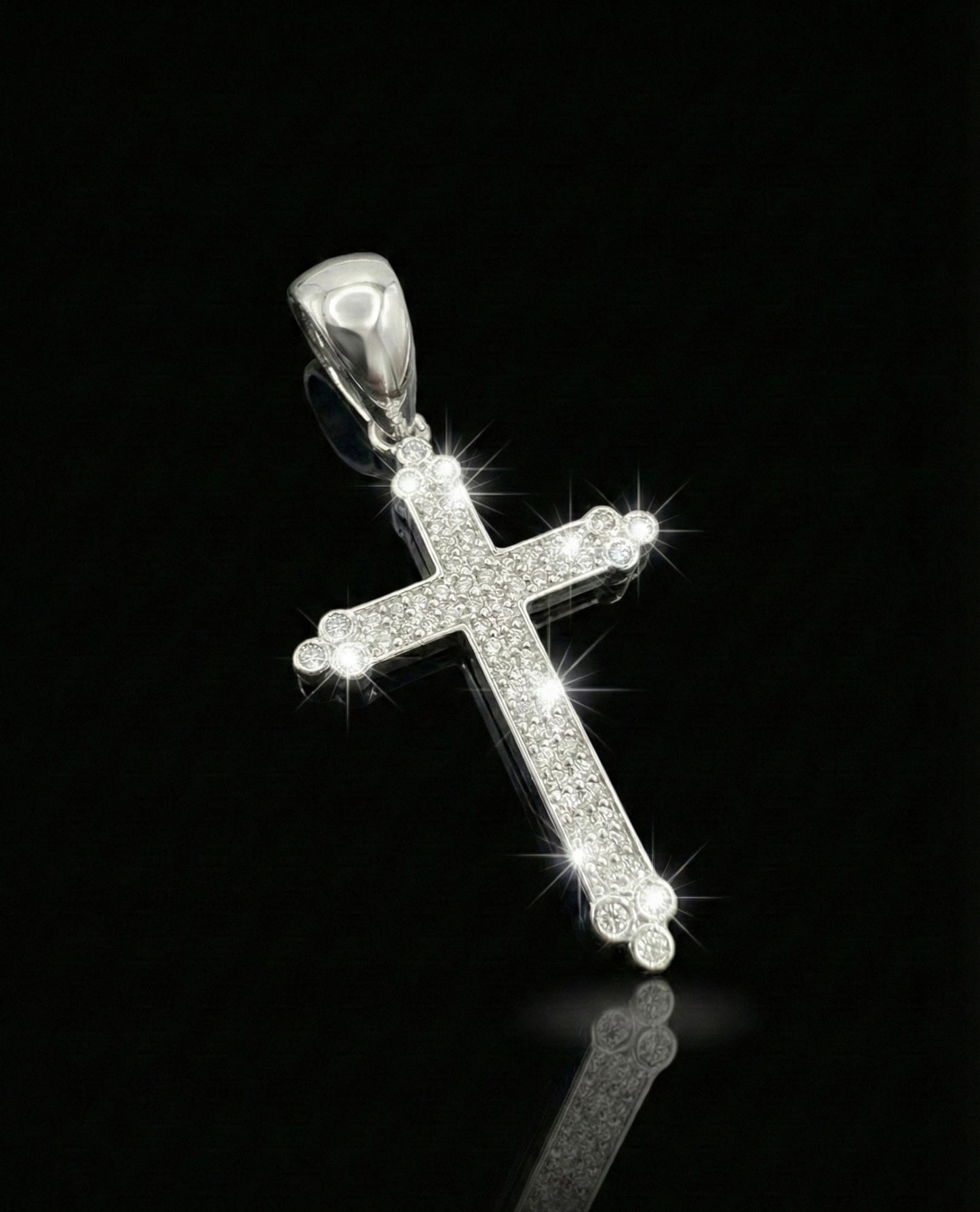 Moissanite Cross Pendant