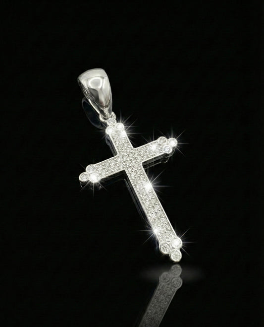 Moissanite Cross Pendant
