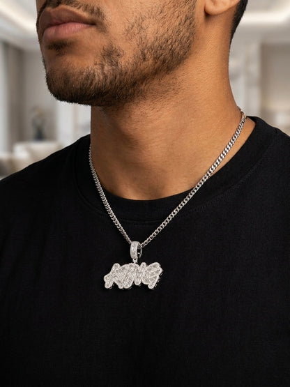 Iced Out Baguette Moissanite KING Pendant