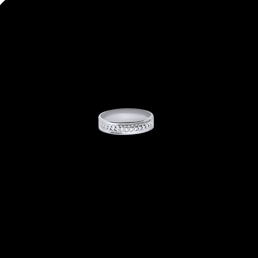Circle Cut Diamond Cut Band