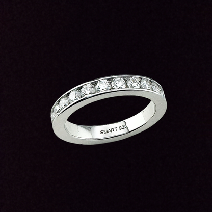 Moissanite 1mm Eternity Band