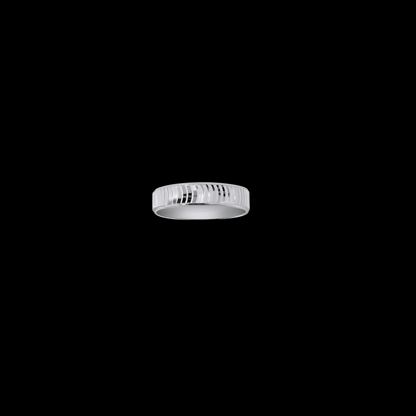 Cross Wave Diamond Cut Band