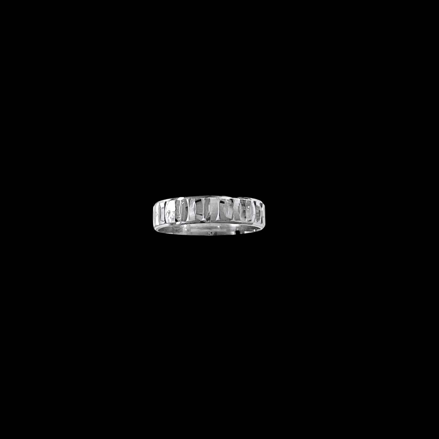 925 Rhodium Plated Sterling Silver Band