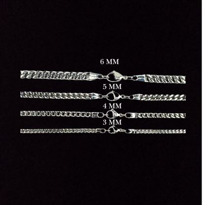 Franco Chain in 18K White Gold