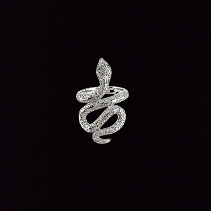 Moissanite Snake Ring