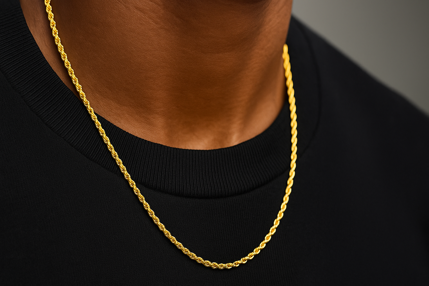 Rope Chain/Necklace in 18K Yellow Gold