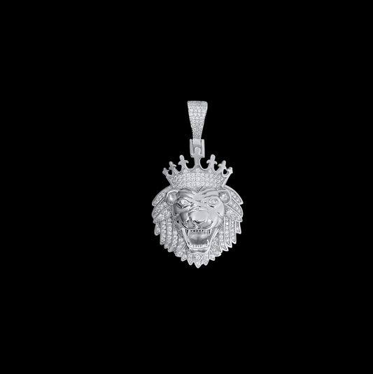 King Lion Moissanite Pendant