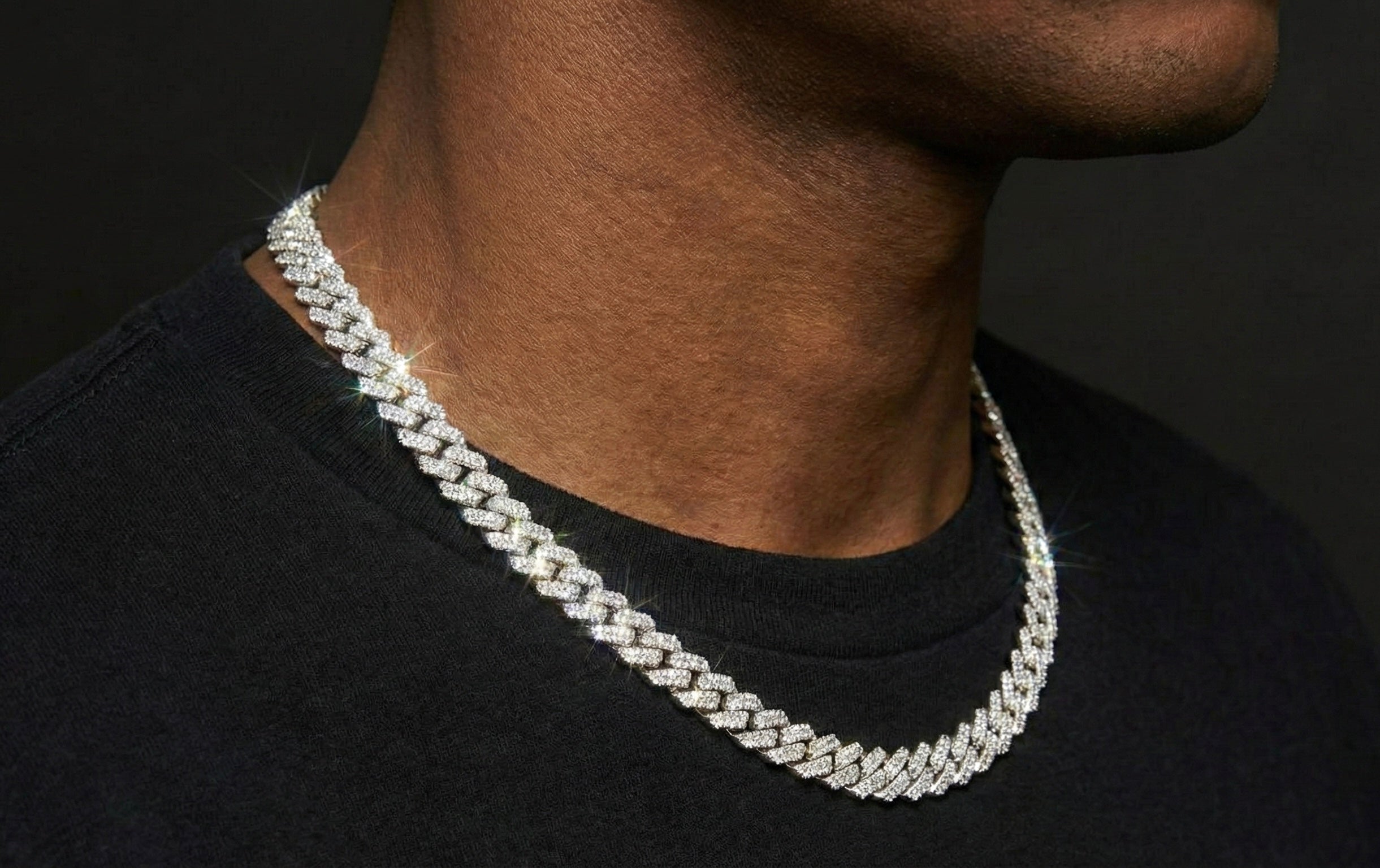10MM Moissanite Diamond Cuban Chain