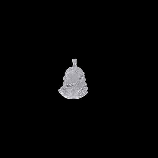 Jesus Head Moissanite Pendant