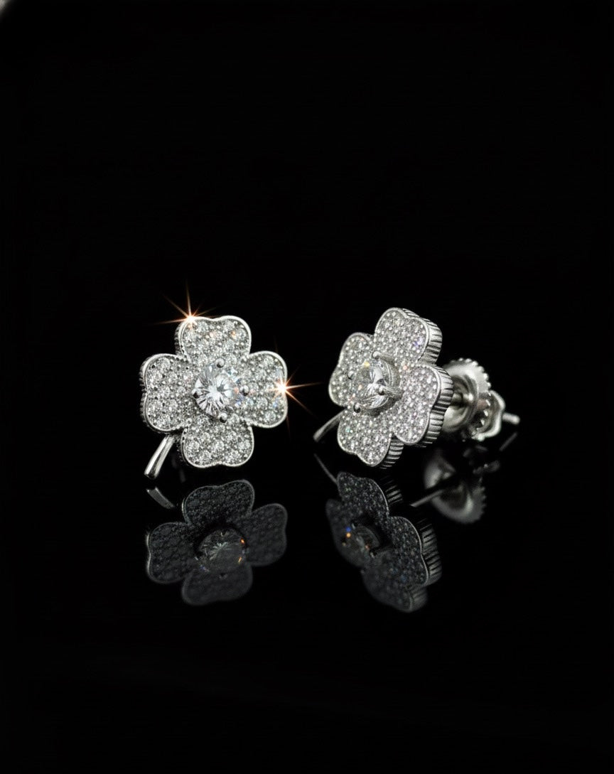 Clover Moissanite Earrings