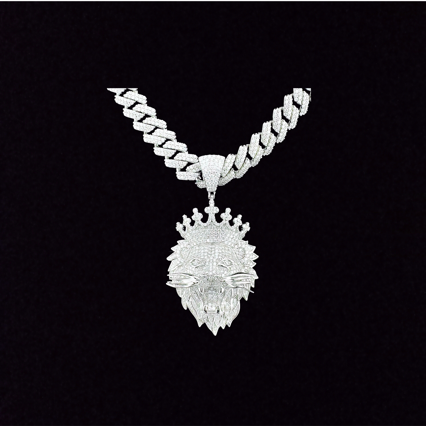 King Lion Moisanite Pendant