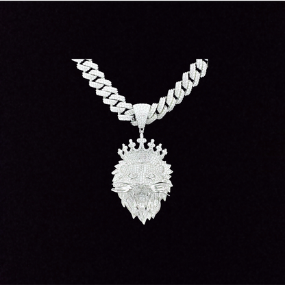 King Lion Moisanite Pendant
