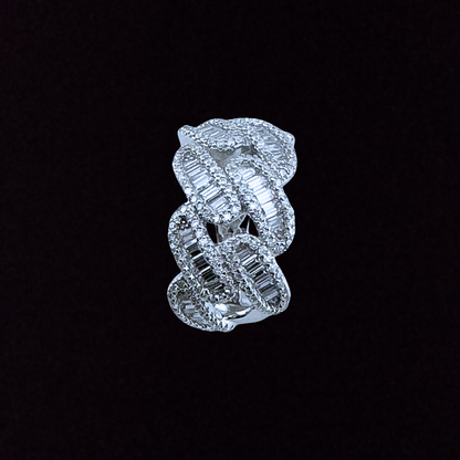Moissanite Cuban Ring