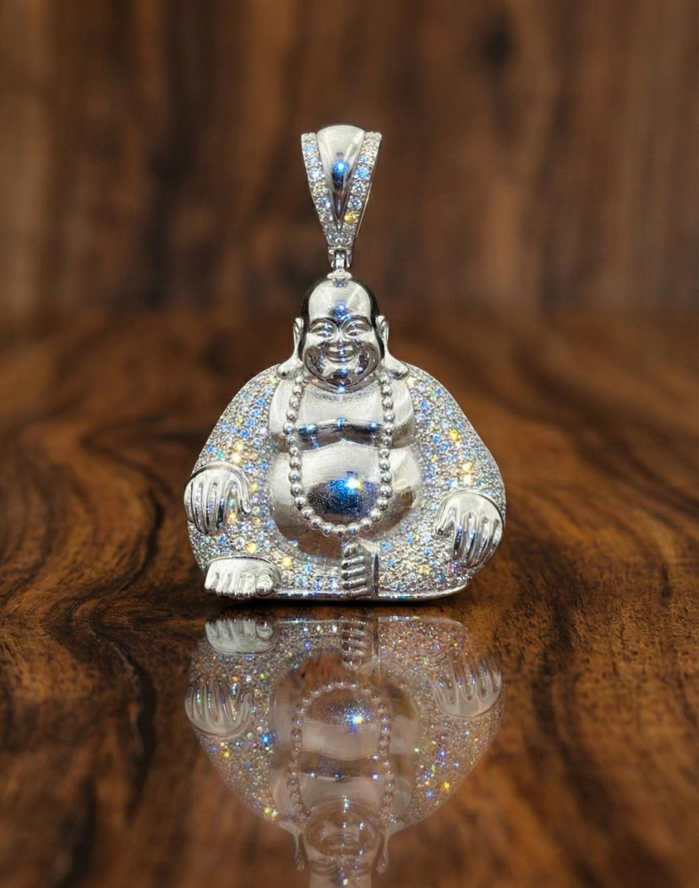 Lucky Buddha Moissanite Pendant