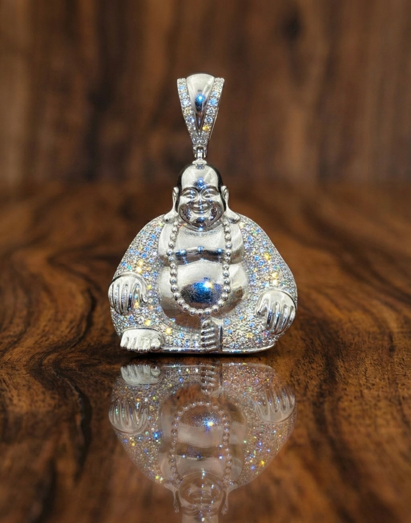 Lucky Buddha Moissanite Pendant
